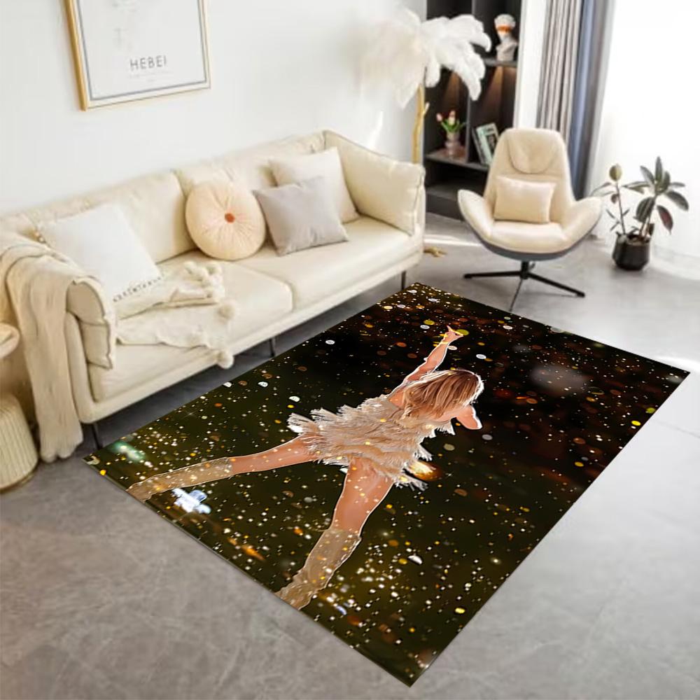 Taylor Swift Celebration Area Rug Suitable for Playrooms Dormitory Entryway Bedrooms Antislip Carpet Anime Office Decor Spiritual Gift