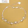 925 Sterling Silver Beautiful Stars Bracelets for Women Korean Fashion Designer Party Wedding Jewelry Holiday Gifts