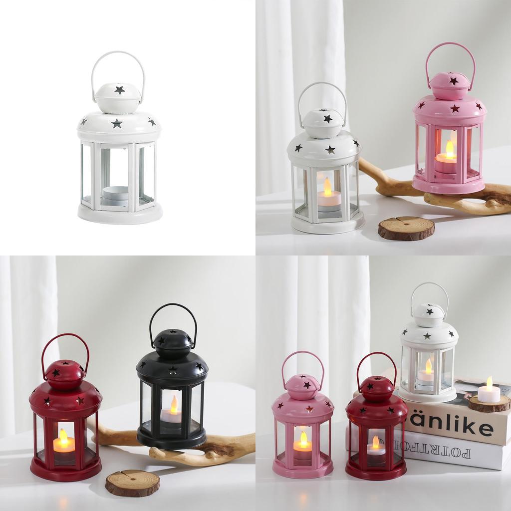 Hollow Star Iron Candle Stand For Party Decorations And Romantic Home Accents