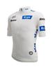 Santini Tour DE France-White Funline Cycling Jersey, Men's White Jersey, Size 3XL