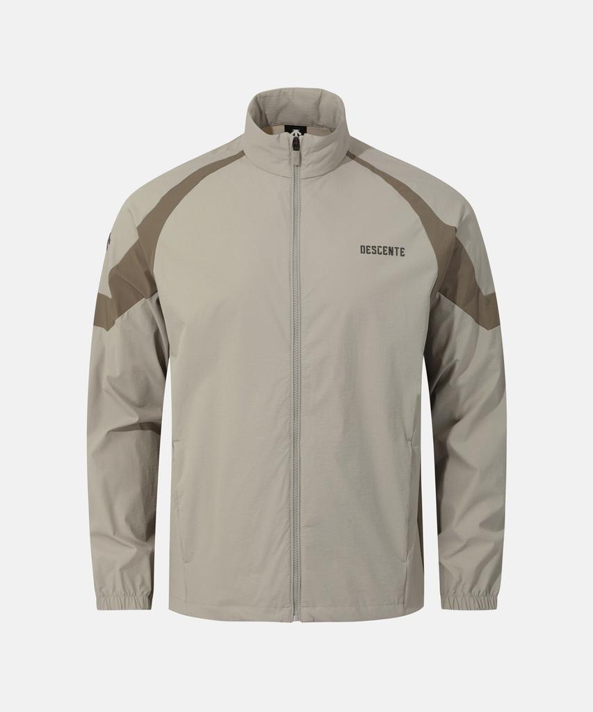 Descente Training Stand-Neck Windbreaker Jacket Beige Sr121Twb33