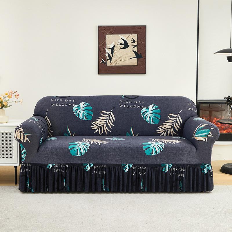 Новый Чехол для Дивана Цельный Эластичный Универсальный Чехол Двухместный Универсальный Защита от Царапин Кошек и Пыли Диван Все Включено Чехол
