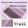 16Rows Bottom Lashes(6-7Mm) And Spikes(15-21Mm) Mix Diy Eyelash Extension Wispy Individual Lash Spikes Clusters Diy Lashes Tools