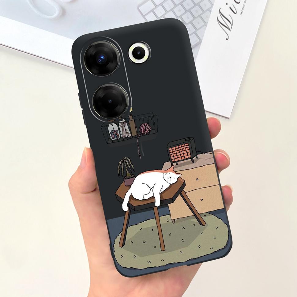 Чехол Для Tecno Camon 20 Pro 5G Модный Чехол Для Tecno Camon 19 Camon19 Camon20 Pro Мягкий Силиконовый Ударопрочный Чехол-Оболочка Для Телефона