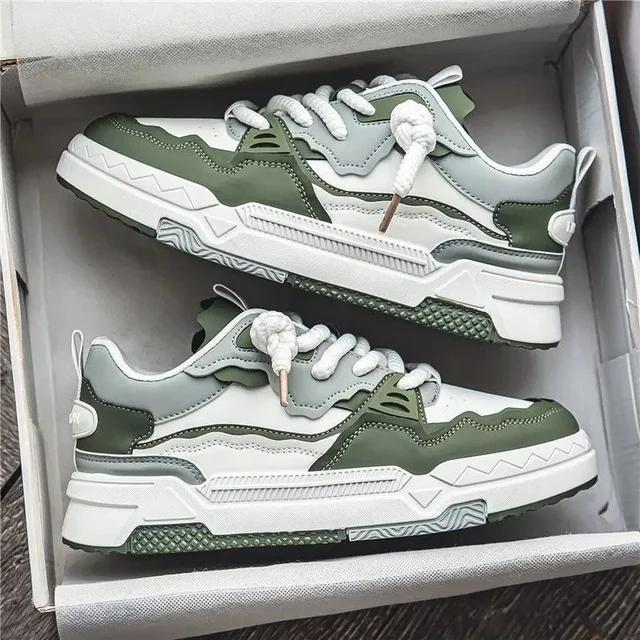 Модные мужские кроссовки 2025 Модная повседневная обувь Платформа Дышащие спортивные беговые кроссовки Тренд Уличная обувь