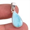 Natural Republic Larimar Gemstone 925 Solid Sterling Silver Pendant 1.25'' C1u20