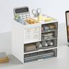 Plastic Desk Organizer Large Capacity Pen Holder Multipurpose Drawer Storage Box  for Home