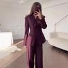 Женский кардиган с V-образным вырезом и длинными рукавами и брюки, комплект на осень 2025 года