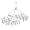 VECELO Clothes Drying Rack, 52 Clothespins, 31 x 58 cm, WJ5