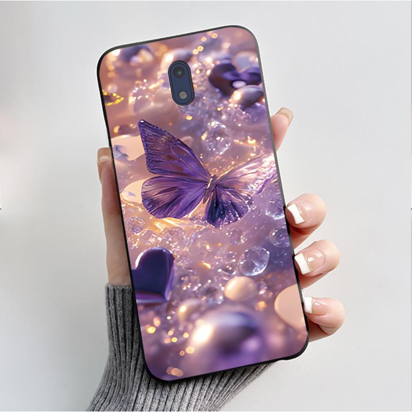 For Nokia 3 Case For Nokia 3.1 Phone Case Luxury Fashion Butterfly Flowers Soft Slim Black Silicone Back Cover for Nokia3 Casing