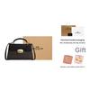 New COACH Eliza Artificial Leather Handbag Crossbody Bag Large Size Women's Black CW012-IMXAQ