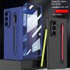 Для Samsung Galaxy Z Fold 7 Чехол Жесткий Бизнес С Защитой Среднего Шарнира и Местом для Стилуса Защитная Задняя Крышка Чехол для Оболочки Телефона Samsung Z Fold7