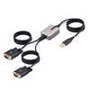 Кабель-преобразователь USB в RS232C Серийный Прямое USB-подключение 4 м FTDI FT232R Функция сохранения номера COM-порта Съемная гайка-винт в комплекте Защита от электростатического разряда