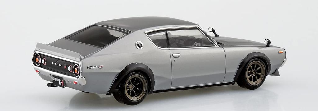 Aoshima Bunka Kyozai The Snap Kit Series Nissan C110 Skyline Custom Plastic Model Kit 1/32 GT-R (Silver) Pre-colored No. 18-SP1