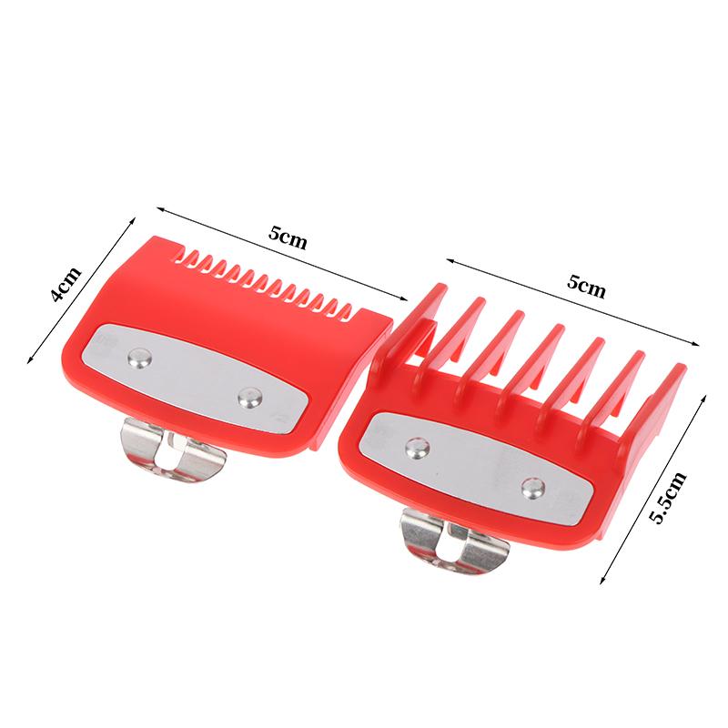2Pcs Hair Clipper Guide Comb Cutting Limit Combs Standard Guards Attach Parts