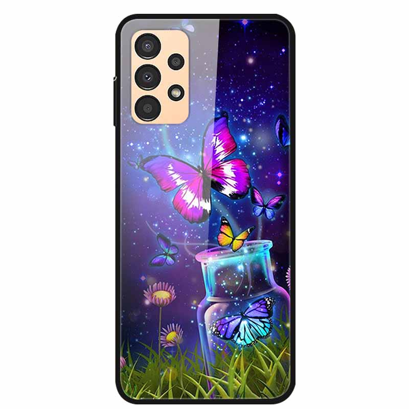 Чехол для Samsung A53 5G 2022 Мраморное Закаленное Стекло Жесткая Задняя Крышка для Samsung Galaxy A33 A73 5G Чехлы для Телефона Защитные Fundas
