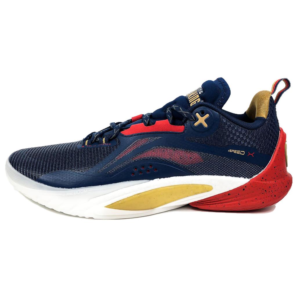 Баскетбольные кроссовки Li Ning Flash 10 CBA Nanjing Team Professional, мужские кроссовки, синие ABAT085-12