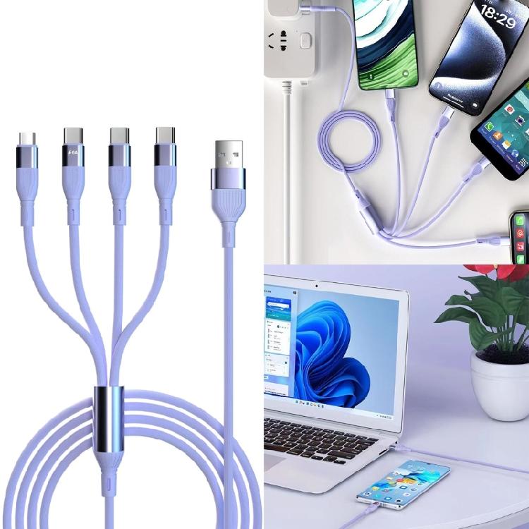 USB-кабель Type-C + Micro USB, многофункциональный шнур питания 4-в-1 для путешествий