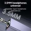 USB Type C To 3.5 Jack Earphone Adapter USB A /USB-C 3 5mm Audio Aux Converter For IPhone 15 16 Pro MAX Samsung Huawei Tablet