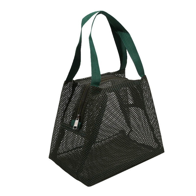 Zip Mesh Beach Swimming Tote Travel Toiletry Storage Bag Bathing Wash Handbag