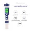EZ-9909A 5-in-1 Waterproof Salinity Meter with Backlight for Aquariums & Seawater