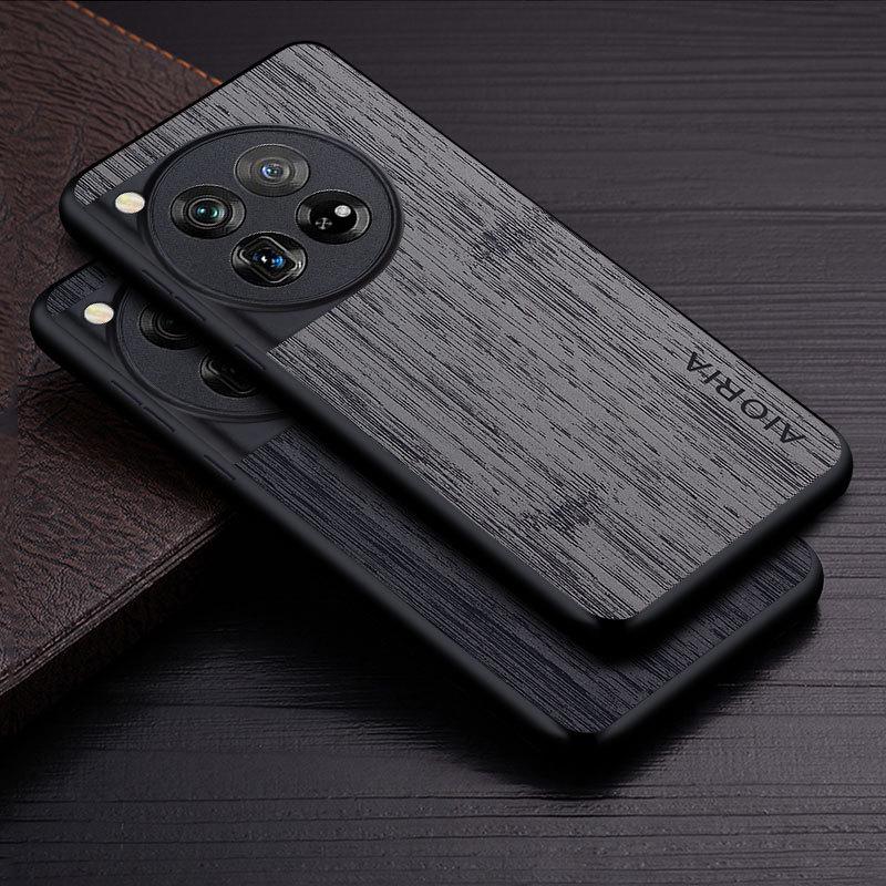 Бамбуковый текстурированный чехол для телефона для OnePlus 12/11R/Ace Pro