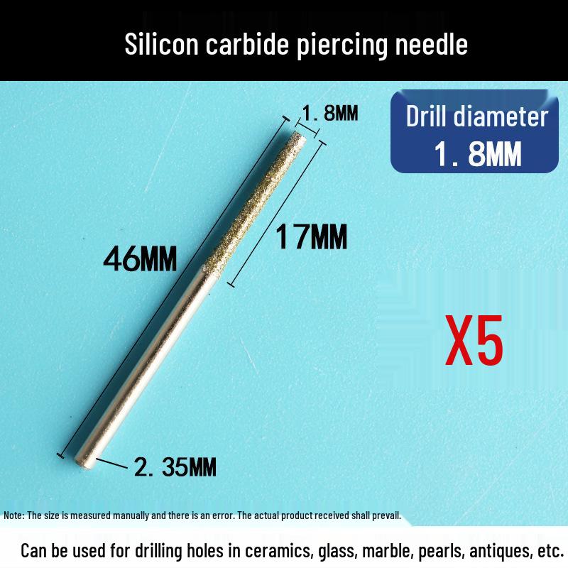 Jade Grouting & Tile Drill Bit - Hollow Needle Design for Precision
