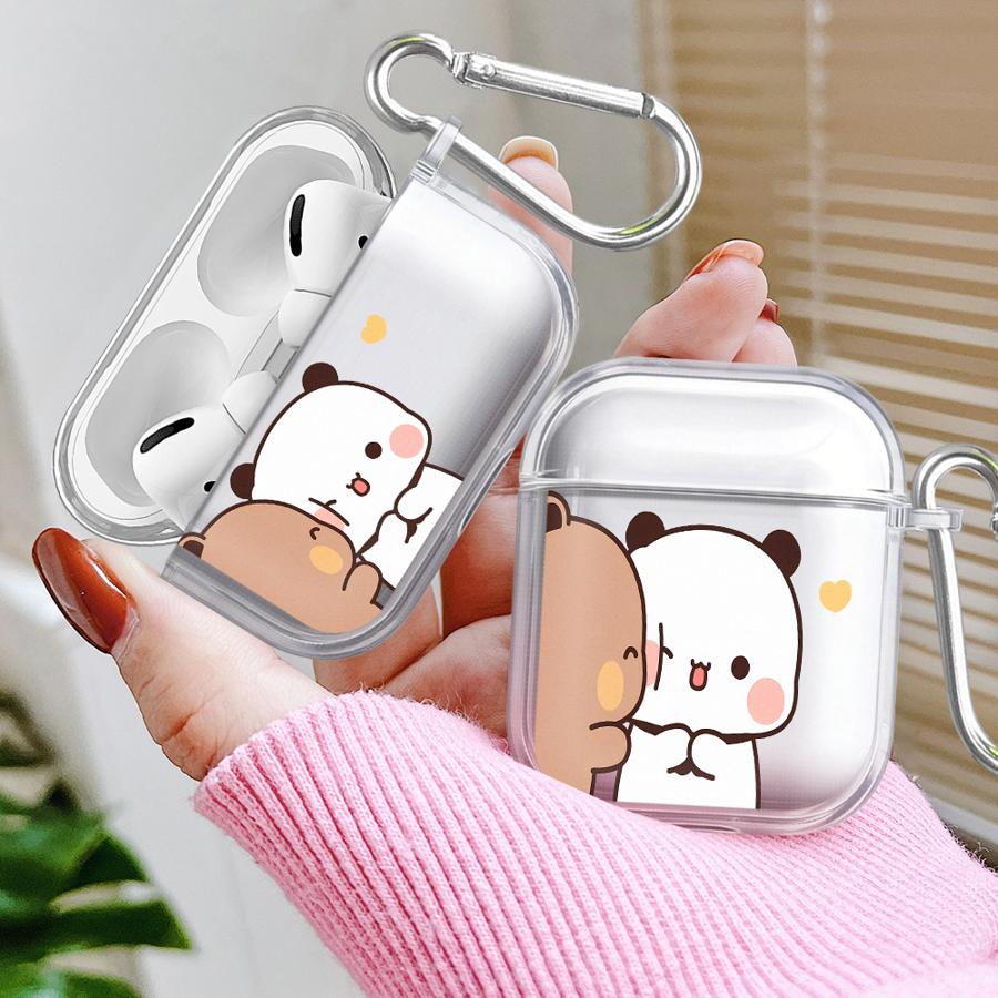 Мультяшная пара Прозрачные чехлы для наушников Чехол-крышка Для Airpods Pro3 Pro2 4 2 3 Pro 1