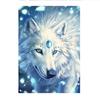 5D Diamond Painting Cross Stitch White Wolf Diamond Embroidery Animal Diamond Mosaic Kit Winter Landscape Artist Home Decoration