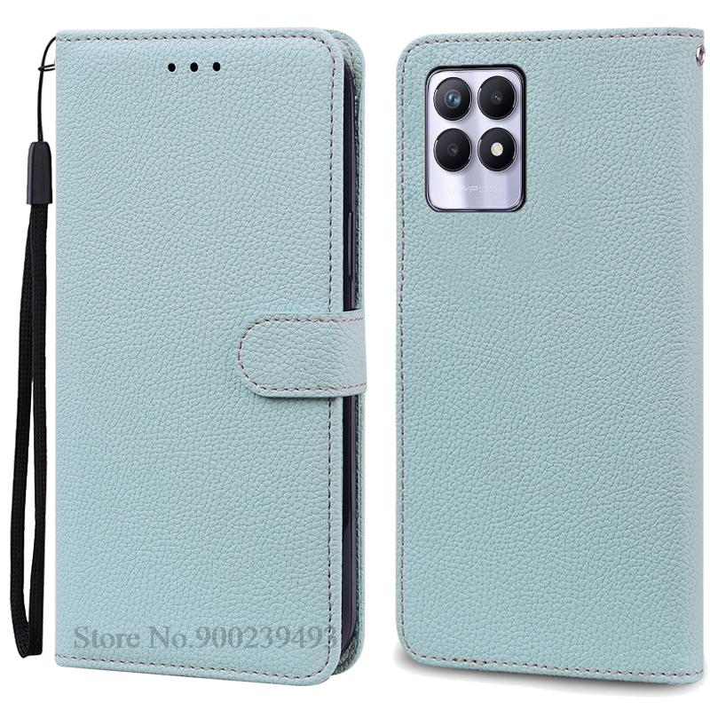 Case For Realme 8i Case Soft Silicone Wallet Flip Leather Case For Realme 8i Phone Case Realme 8 I Cover Coque Fundas