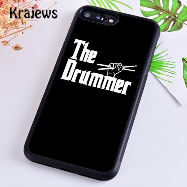 Чехол для телефона Krajews с музыкальным инструментом Drum для iPhone 14 5 6s 7 8 plus X XR XS 11 12 13 pro max Samsung S21 S22 ultra Plus