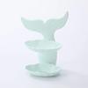 New Double-layer Soap Box  Bathroom Tray Dish Plate Wall Shelf Free Punch Shower Soap Plastic  Double Drain Goldfish Shape Box