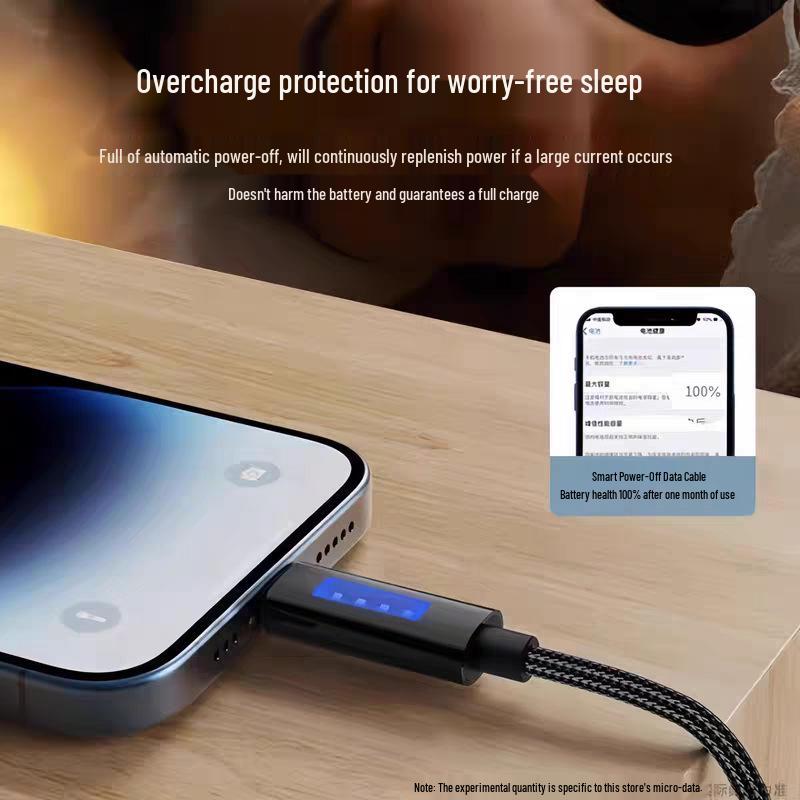 Зарядный кабель Type-C 120 Вт с автоотключением для Apple, Huawei, Vivo, Oppo, Xiaomi