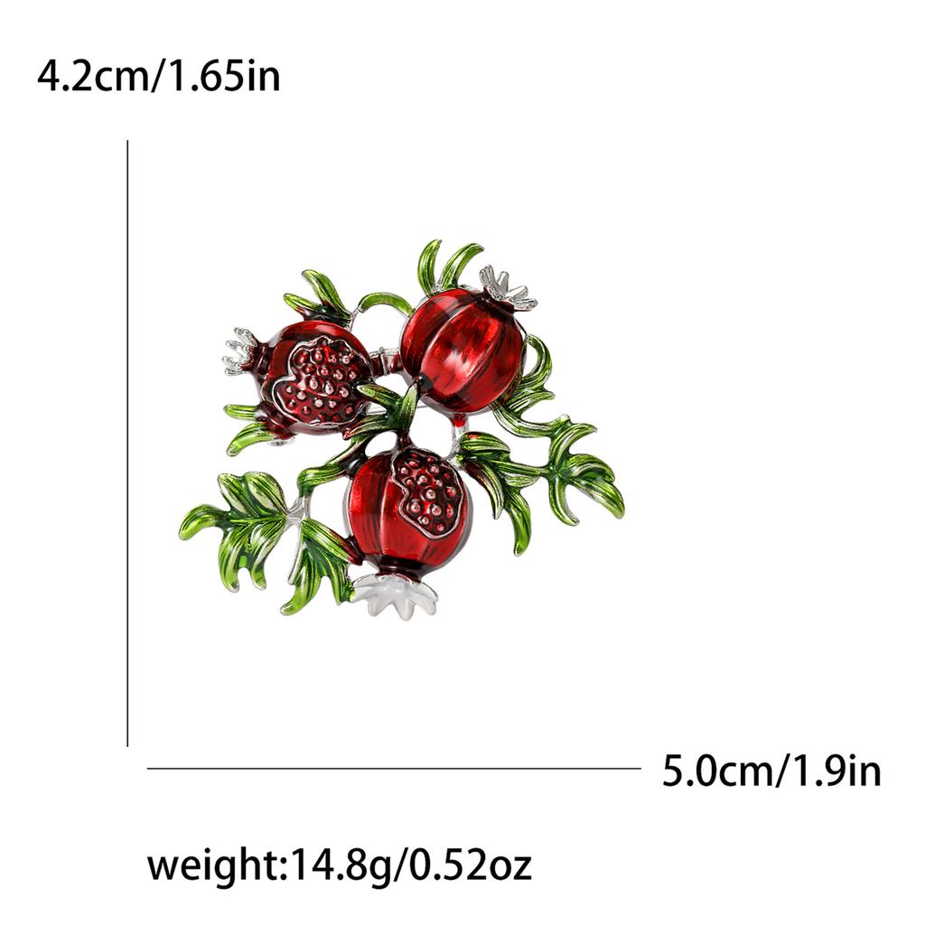 Креативная брошь в виде капли эмали с красным гранатом, заколка для корсажа, пряжка для шелкового шарфа