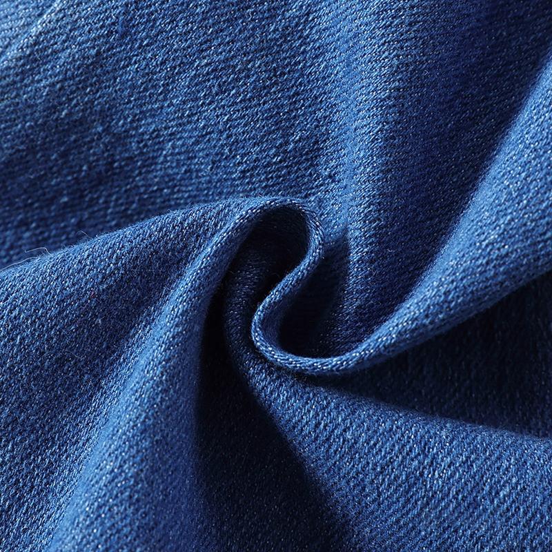 Детские джинсы для девочек, расклешенные брюки с эластичной резинкой на талии, детские джинсовые брюки