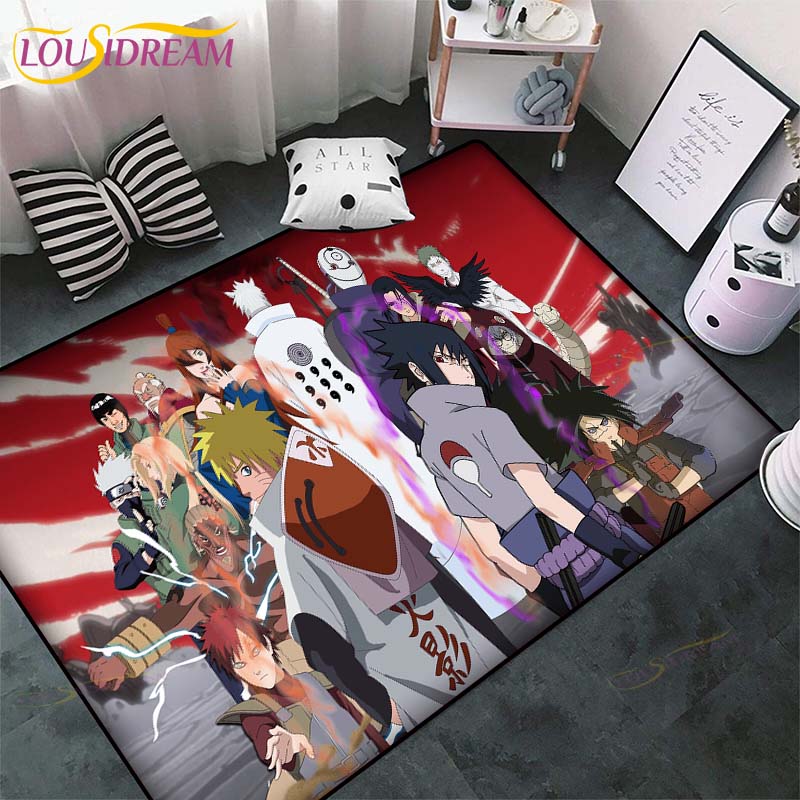 Аниме Наруто узор ковры гостиная противоскользящий коврик детские коврики для спальни коврик для йоги большой ковер декор