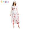 Halloween Show Costume Long Dress Blood Ghost Bride Witch Vampire Ghost Cosplay Costume