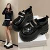 9Cm Thick-soled British Small Leather Shoes Women's 2025 New Autumn Versatile Muffin Single Shoes Small Height-increasing Loafers