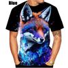 New Fashion Men Women Summer Fox 3D Printed Short Sleeves T Shirts Casual Fashion Round Neck Sport Tops Leisure Female Tees Top