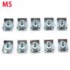 10Pcs M4/M5/M6/M8 65 Manganese  Steel Clip Nut/reed U Nuts Speed Clip Fastener Assorted Kits Steel Clip Nut For Motorcycle Car