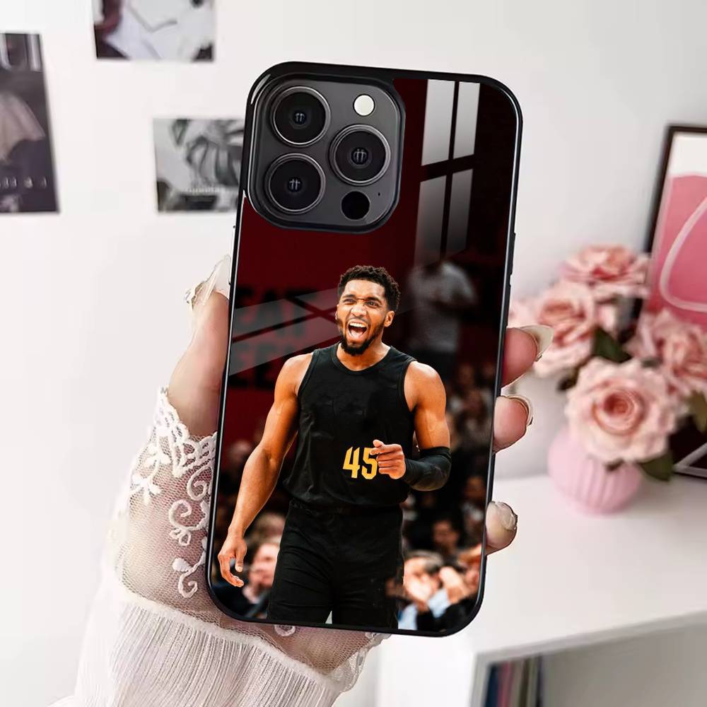 D-Донovan MitchellS 45 Чехол для телефона для iPhone 17 16 15 14 13 12 Pro Max Plus для Magsafe Зеркальный Беспроводной Магнитный Чехол