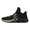 Li Ning WOW 6 Низкие Баскетбольные Кроссовки Мужские Черно-Золотые ABAM089-74, Устойчивые к Скольжению и Износу