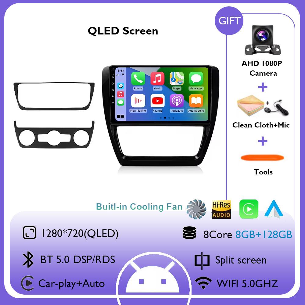 10-дюймовый автомобильный радиоприемник для Volkswagen VW Jetta 6 MK6 2011 - 2018 беспроводной Carplay Android Auto мультимедийный плеер автомобильная стереосистема навигация