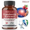 Didacat Cranberry Extract Capsules, D-Mannose, 36mg PAC, Max Potency, 120 Caps
