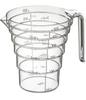 Yamazaki Industries Step by Step Measuring Cup Layer 500ML Clear 2547
