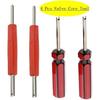 Aracey Tire Repair Tool Set - 4 X Dual Single Head Valve Core Remover And 100 Pieces Car Truck Replacement Tire Tyre Valve Stem Core Part