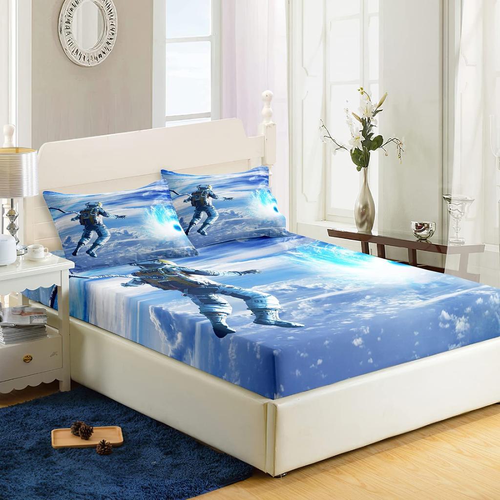 Узор Розовый Фламинго Шапка на Кровать Комплект из Трех Предметов Цифровая Печать Постельное Белье Шапка на Кровать Комплект из Трех Предметов Дети И Взрослые