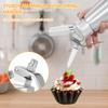 Высококачественный алюминиевый дозатор для взбивания сливок объемом 500 мл, профессиональный дозатор для взбитых сливок с 3 различными пластиковыми насадками и щеткой для чистки.