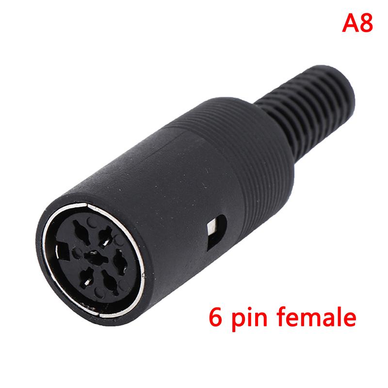 DIN Plug Socket Connector 3/4/5/6/7/8 PIN Male/Female Chassis Cable Mount