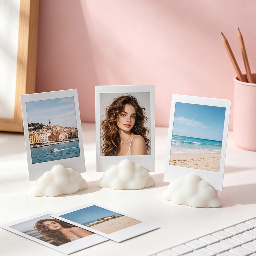 3pcs 3D Printed Desktop Ornaments Funny Photo Display Racks Business Card Holder Office Use